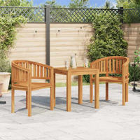 vidaXL Banana Chair Solid Teak Wood