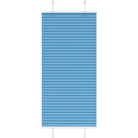 vidaXL Pleated Blind Blue 60x150 cm Fabric Width 59.4 cm Polyester