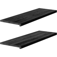 vidaXL Window Sills 2 pcs Dark Brown 120x40x2 cm Solid Wood Oak