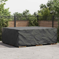 vidaXL Outdoor Furniture Cover Black 300 x 250 x 100 cm 600D
