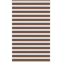 vidaXL Zebra Blind Brown 140x230 cm Fabric Width 135.9 cm Polyester