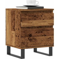 vidaXL Bedside Cabinet Old Wood 40x35x50 cm Engineered Wood