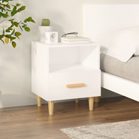 vidaXL Bedside Cabinet White 40x35x47 cm