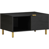 vidaXL Coffee Table Black 80x50x40 cm Engineered Wood