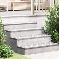 vidaXL Checker Plates 4 pcs Silver 90 x 30 cm Aluminium