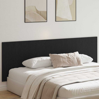 vidaXL Headboard Black Oak 240 x 1.5 x 80 cm Engineered Wood