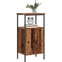 vidaXL Bedside Cabinets 2 pcs Old Wood 41x31x80 cm Engineered Wood