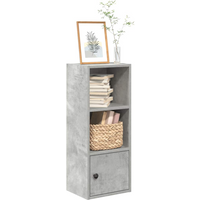 vidaXL Bookcase Concrete Grey 31x24x77 cm Engineered Wood