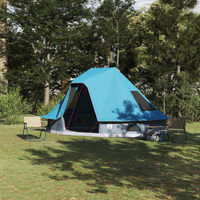vidaXL Family Tipi Tent Folding with Roof Blue 466 x 310 x 240 cm