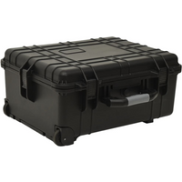 vidaXL Wheeled Flight Case Black 58x45x27 cm PP