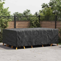 vidaXL Outdoor Furniture Cover Black 300 x 200 x 90 cm 210D