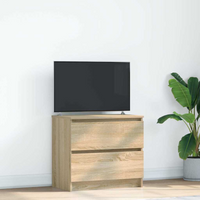 vidaXL TV Cabinet Sonoma Oak 60x35x54 cm Engineered Wood