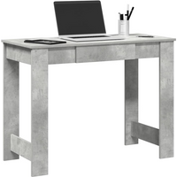 vidaXL Desk Concrete Grey 100x45x75 cm Engineered Wood