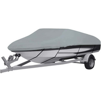 vidaXL Boat Cover Grey 410x110x40 cm