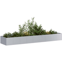 vidaXL Planter 360x80x40 cm Galvanised Steel