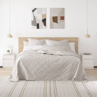 vidaXL Bedside Cabinets 2 pcs White 40x31x50 cm Solid Pinewood