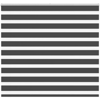 vidaXL Zebra Blind Black 160x150 cm Fabric Width 155.9 cm Polyester