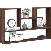 vidaXL Wall Shelf Brown Oak 99x15x60 cm Engineered Wood