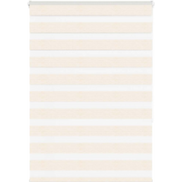 vidaXL Zebra Blind Marble Beige 100x150 cm Fabric Width 95.9 cm Polyester