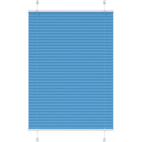 vidaXL Pleated Blind Blue 90x150 cm Fabric Width 89.4 cm Polyester