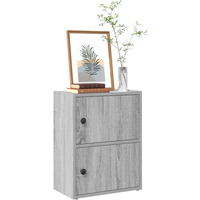 vidaXL Bookcase Grey Sonoma 40x24x52 cm Engineered Wood