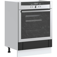 vidaXL Oven Cabinet Lucca Black Engineered Wood