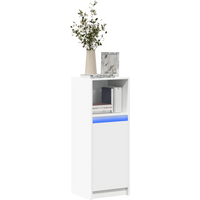 vidaXL Sideboard with LED White 38x34x100 cm Engineered Wood