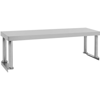 vidaXL Work Table Overshelf 120x30x35 cm Stainless Steel