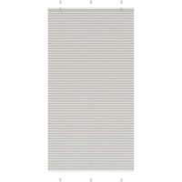 vidaXL Pleated Blind Light Grey 105x200 cm Fabric Width 104.4 cm Polyester