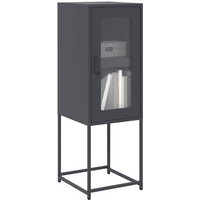 vidaXL Sideboard Anthracite 36x39x107 cm Cold-rolled Steel