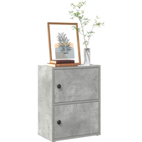 vidaXL Bookcase Concrete Grey 40x24x52 cm Engineered Wood