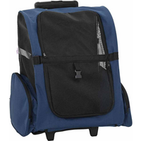 vidaXL Pet Trolley 3-in-1 Design Blue 48x32x(57-106) cm Oxford Fabric