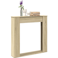 vidaXL Fireplace Surround Sonoma Oak 100x20x100 cm Engineered Wood