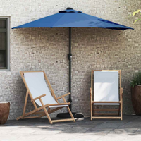 vidaXL Garden Parasol Blue 294 x 150 x 223 cm Fabric