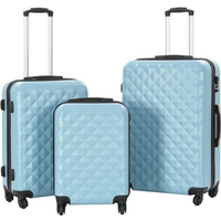 vidaXL Hardcase Trolley Set 3 pcs Blue ABS