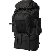 vidaXL Army-Style Backpack XXL 100 L Black