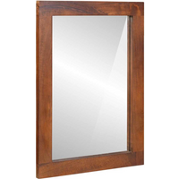 vidaXL Mirror Brown and silver 50 x 70 cm Solid Mango wood, glass