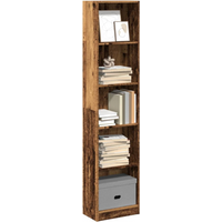 vidaXL Bookcase Old Wood 40x24x176 cm Engineered Wood