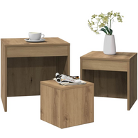 vidaXL Nesting Tables 3 pcs Artisan Oak Engineered Wood