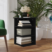 vidaXL Side Cabinet Black 35x35x55 cm Engineered Wood
