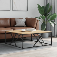 vidaXL Coffee Table Sonoma Oak 100x100x40 cm Engineered Wood