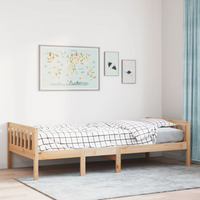 vidaXL Children's Bed without Mattress 75x190 cm Solid Wood Pine