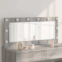 vidaXL Vanity Mirror with Mirror Grey Sonoma 100 x 45 x 18 cm