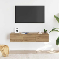 vidaXL Wall Cabinet Artisan Oak 102x30x20 cm Engineered Wood