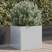 vidaXL Planter Silver 42x40x39 cm Galvanised Steel