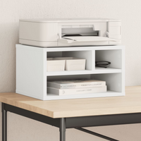 vidaXL Printer Stand White 40x32x22,5 cm Engineered Wood