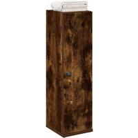 vidaXL Bathroom Cabinet with Roll Holder Smoked Oak 20.5x22x72 cm