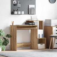 vidaXL Desk with Drawer Artisan Oak 106 x 41 x 88.5 cm Engineered Wood