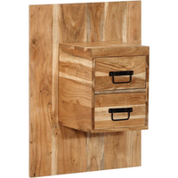 vidaXL Bedside Cabinet 60x32x80 cm Solid Wood Acacia