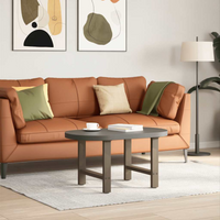 vidaXL Coffee Table Legs Natural Steel 2 pcs 50x(42-43) cm Steel